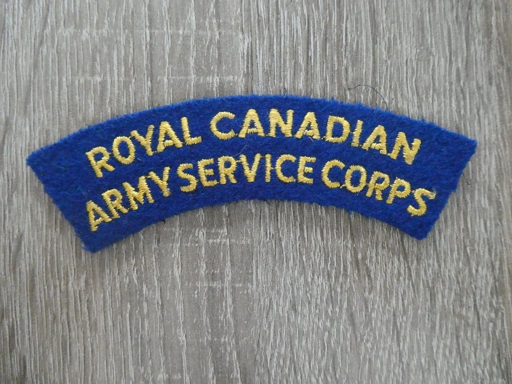Set van 2 Royal Canadian Service Corps shoulder sleeves, Verzamelen, Militaria | Tweede Wereldoorlog, Ophalen of Verzenden, Landmacht