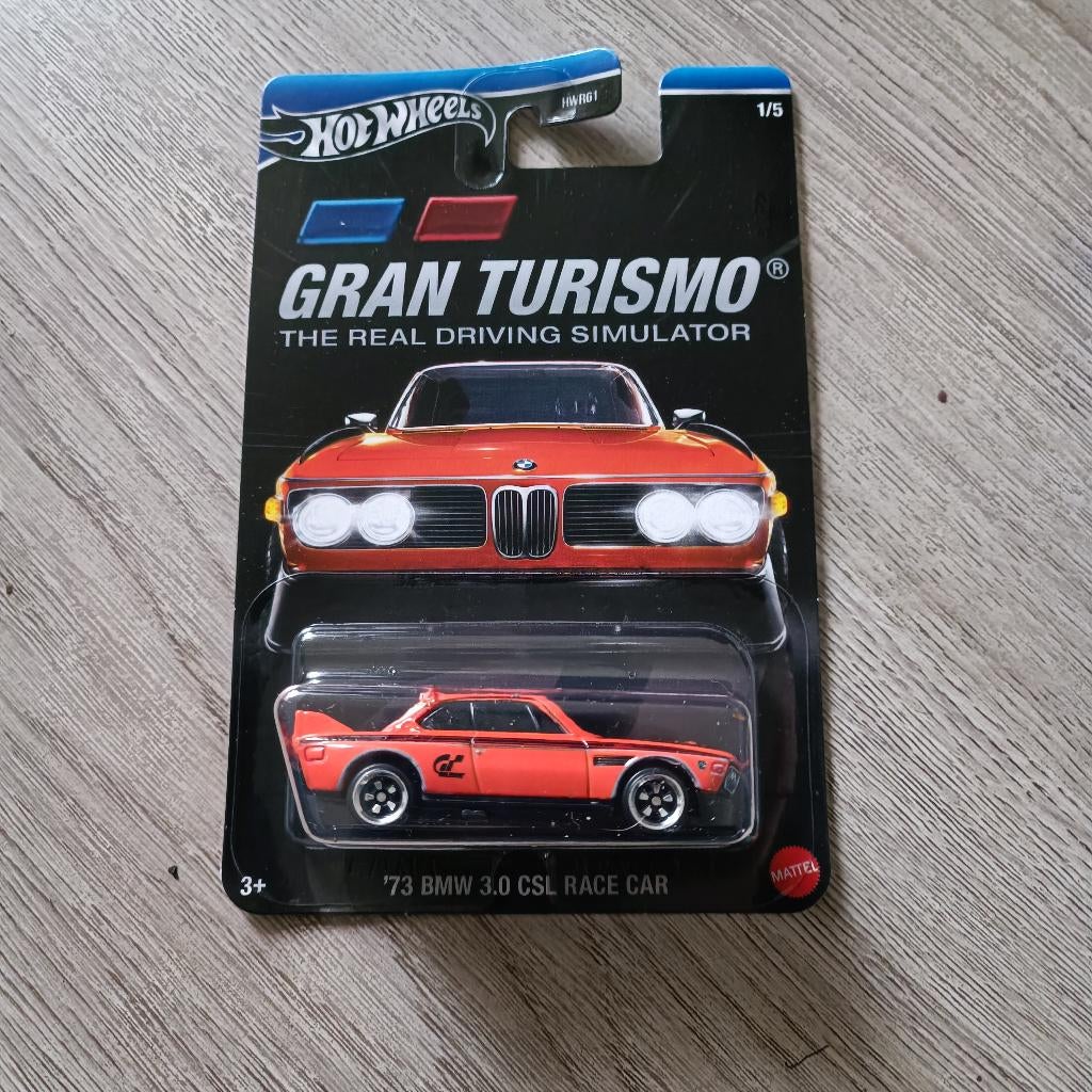 Hot Wheels Gran Turismo oranje '73 BMW 3.0 CSL Race Car, Hobby en Vrije tijd, Modelauto's | Overige schalen, Nieuw, Auto, Ophalen of Verzenden