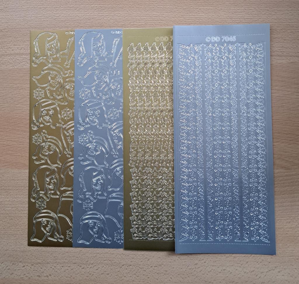 nr.20h...STICKERS 72 STUKS KERST, Ophalen of Verzenden, Nieuw, Sticker