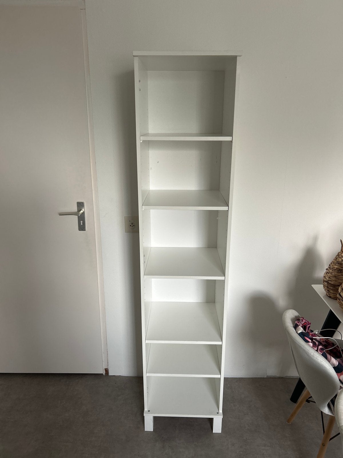 Witte IKEA Boekenkast, Huis en Inrichting, Ophalen, Met plank(en), Minder dan 50 cm, Gebruikt