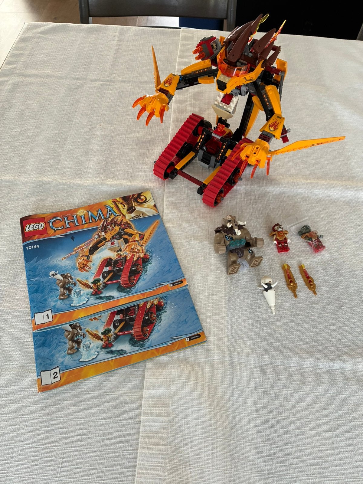 Lego 70144 Chima Laval's Fire Lion, Gebruikt, Overige thema's, Lego, Ophalen of Verzenden