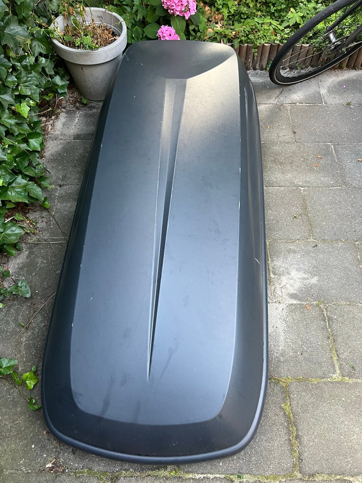 Te huur: Ruime 430 liter dakkoffer - Universeel toepasbaar, Auto diversen, Dakkoffers, Ophalen, Gebruikt