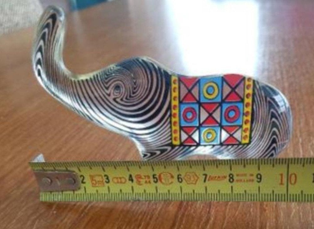 Abraham Palatnik olifantsculptuur, Ophalen, Meerkleurig, Beeld, 10 cm