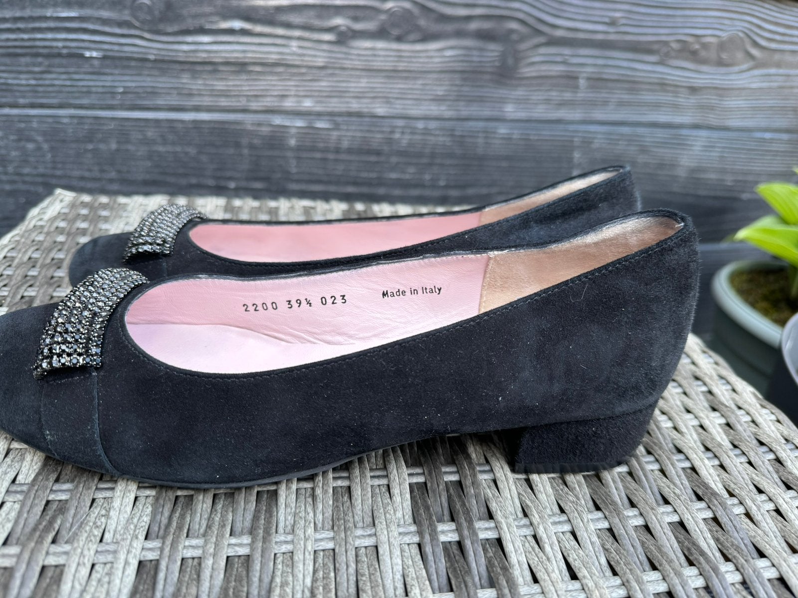 *Le Babe* Hele nette suède pumps mt 39,5, Pumps, Verzenden, Zwart, Zo goed als nieuw