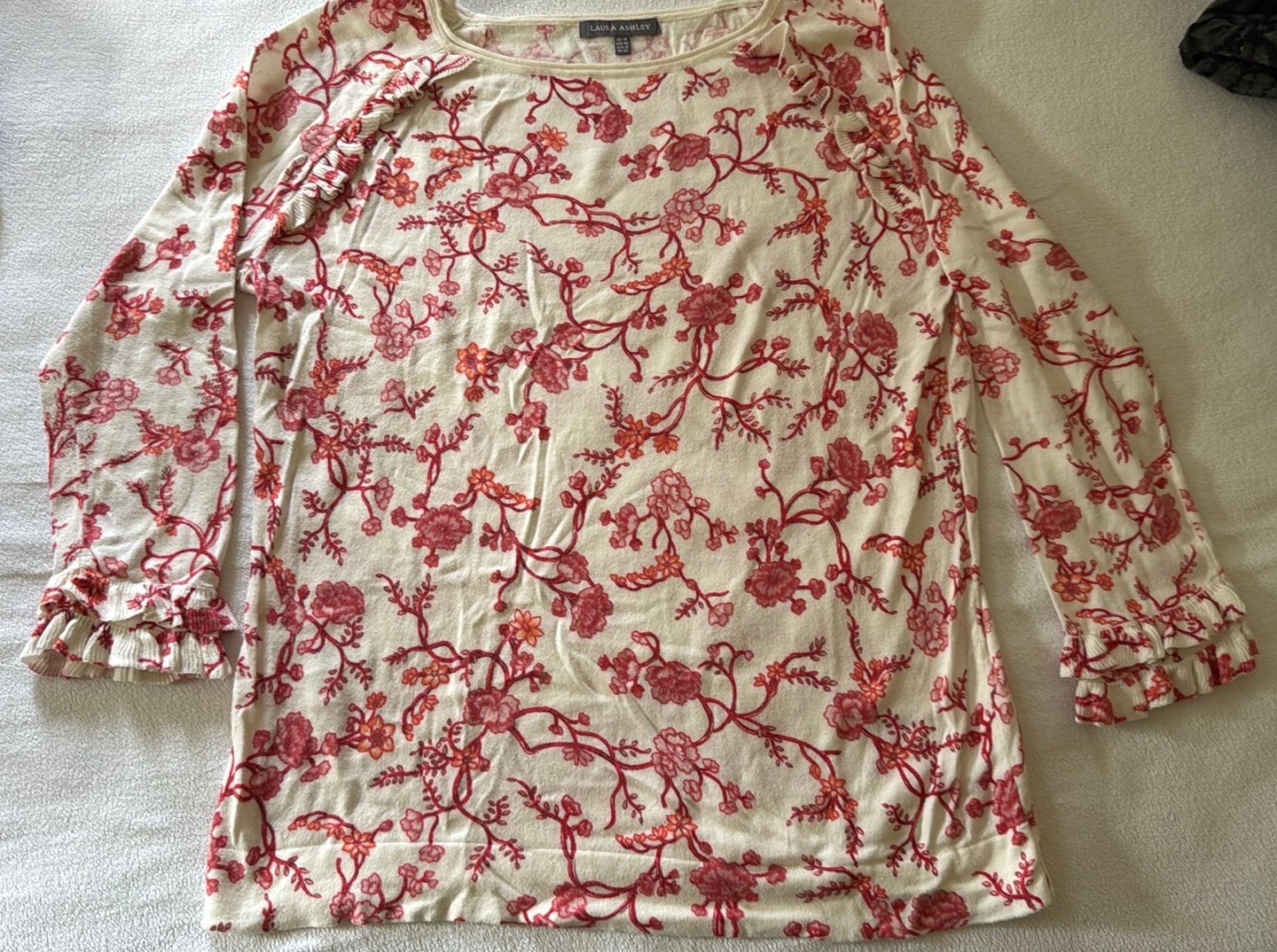 Laura Ashley zomer truitje 40, Ophalen of Verzenden, Gedragen, Maat 38/40 (M), Wit