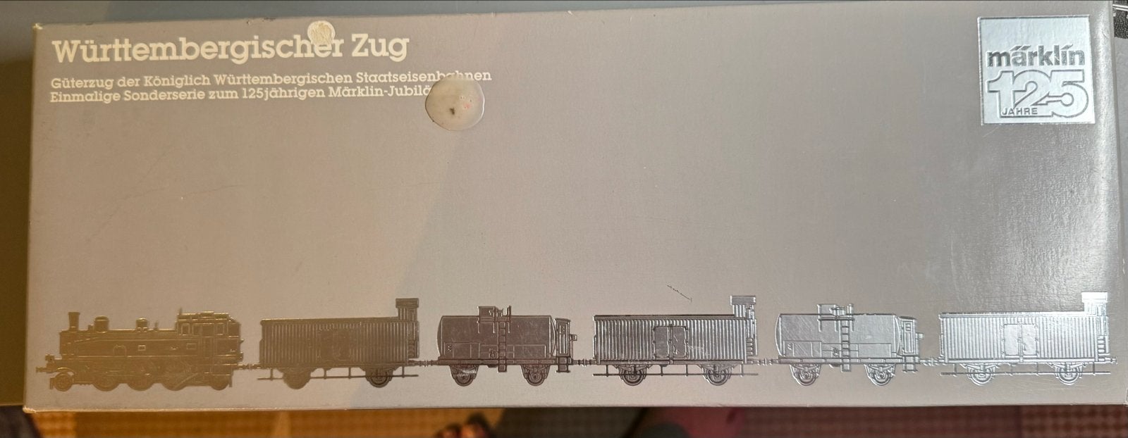 Märklin Jubileumset 125 jaar Württembergischer Zug 2857, Wisselstroom, Treinset, Ophalen of Verzenden, Zo goed als nieuw