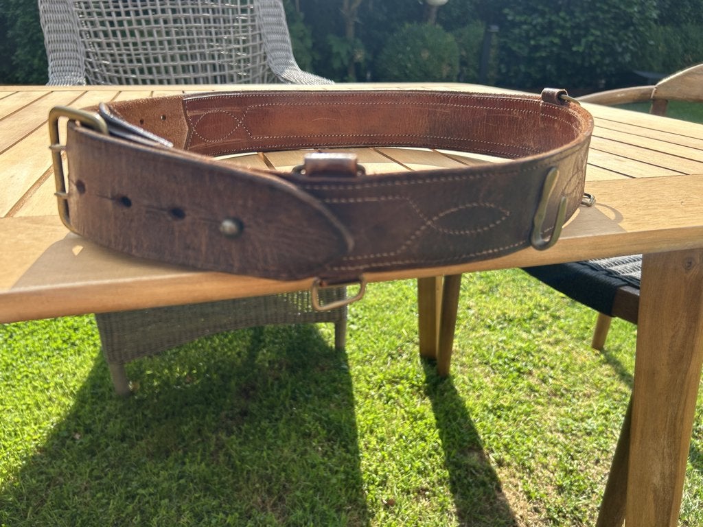oude lederen leger riem, Ophalen, Landmacht, Nederland, Kleding of Schoenen