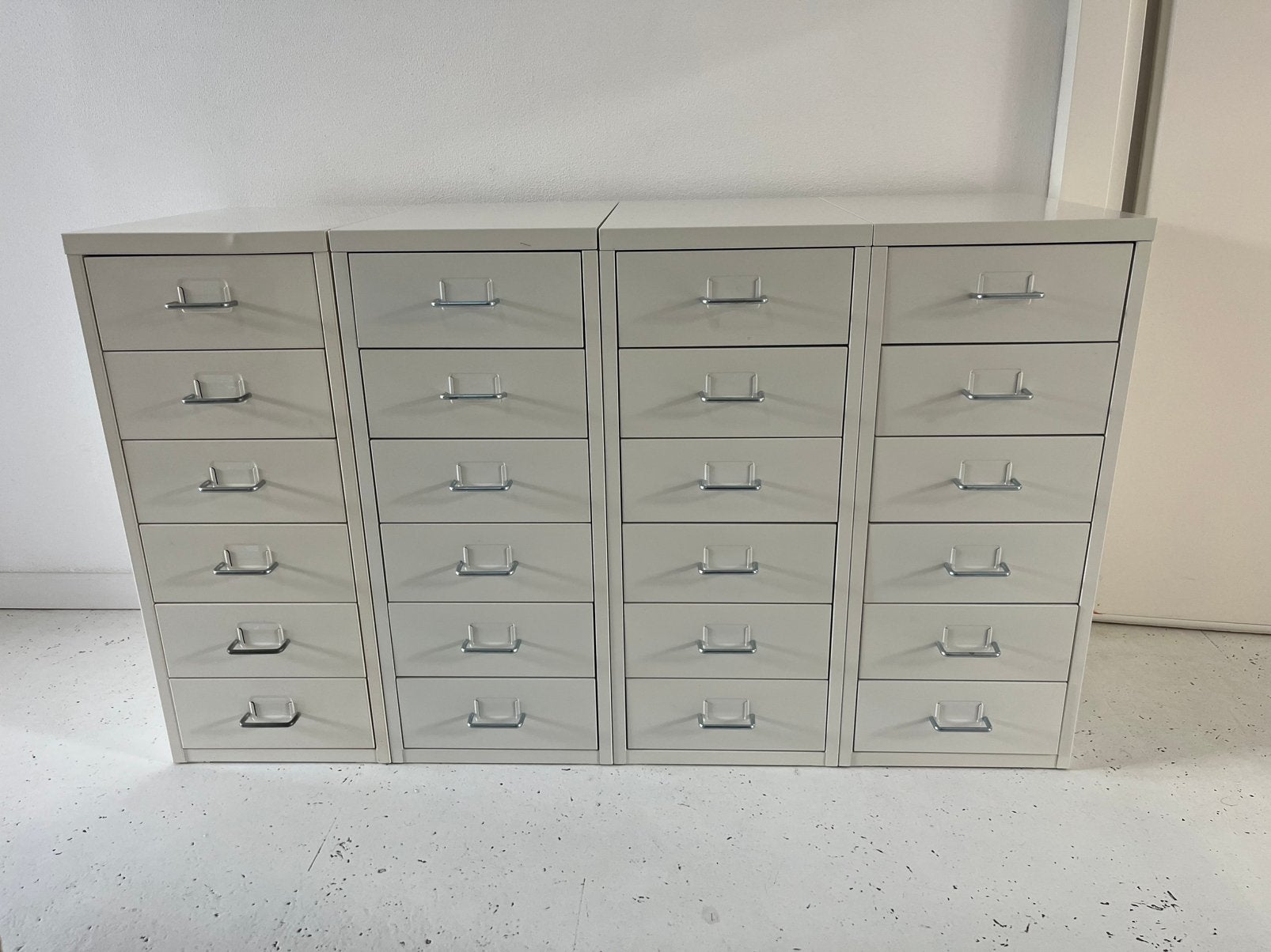 4x IKEA HELMER metalen ladekast– 6 lades – wit – nette staat, Ophalen, Minder dan 50 cm, 5 laden of meer, Zo goed als nieuw