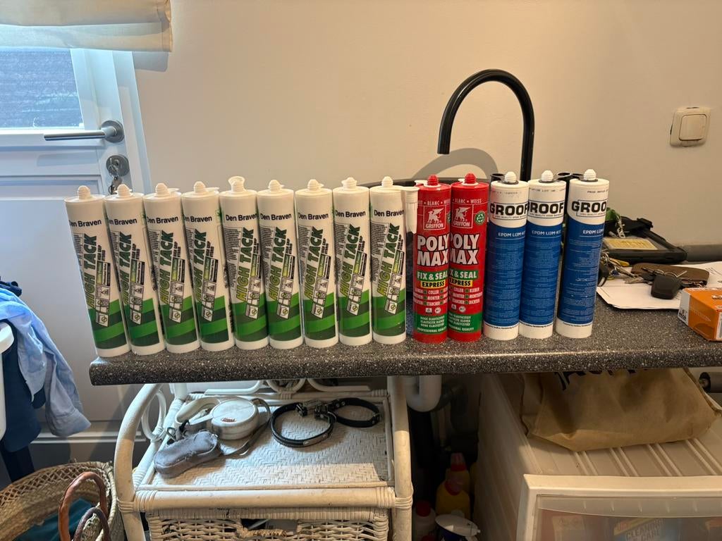 9 high tec 2 polymax 2 epdm lijmkit, Ophalen of Verzenden, Zo goed als nieuw, Overige typen