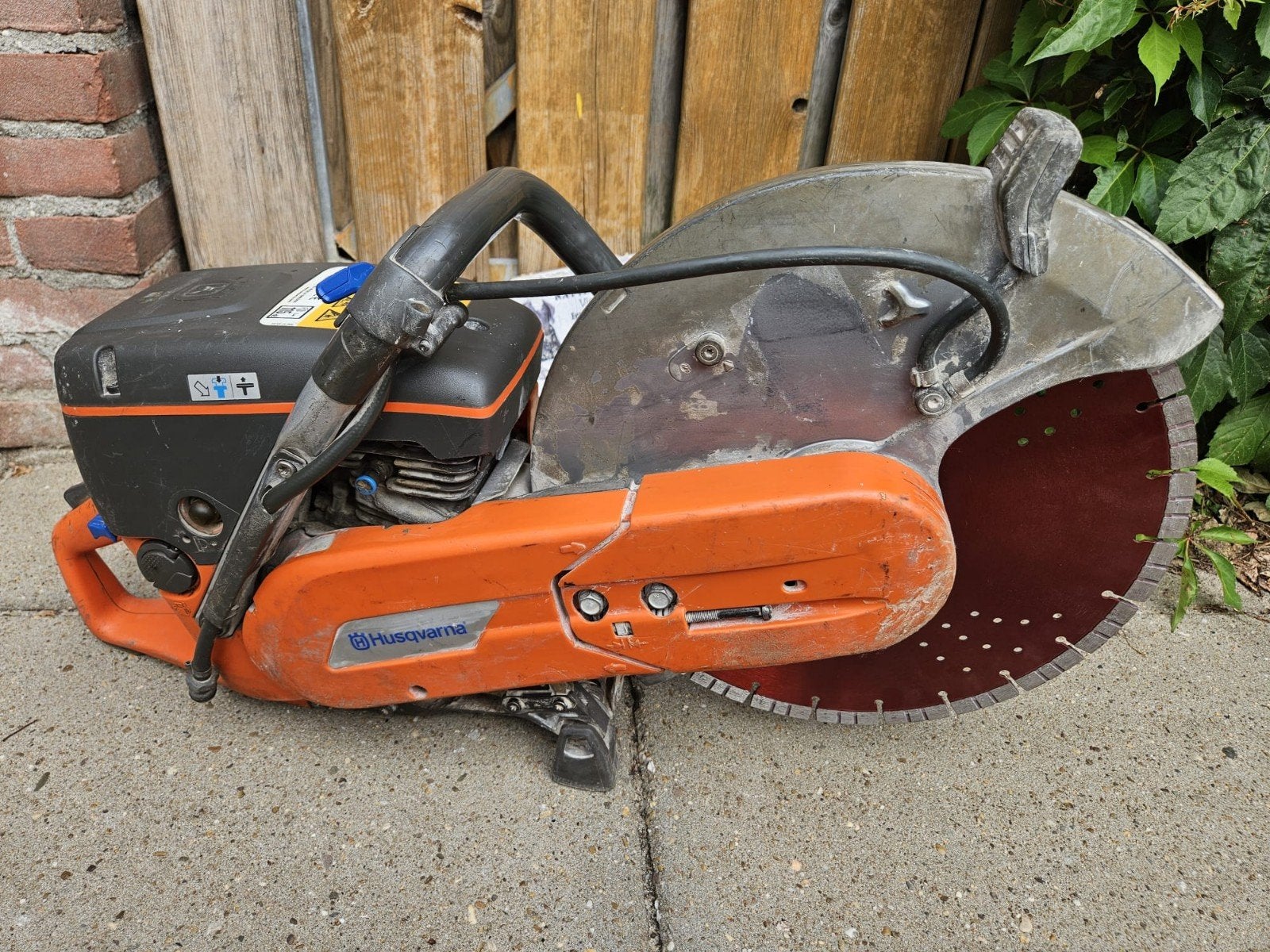 Husqvarna K760 bandenzaag met nieuw diamantblad, Doe-het-zelf en Verbouw, Gereedschap | Zaagmachines, Ophalen, Gebruikt, Stihl, Husqvarna
