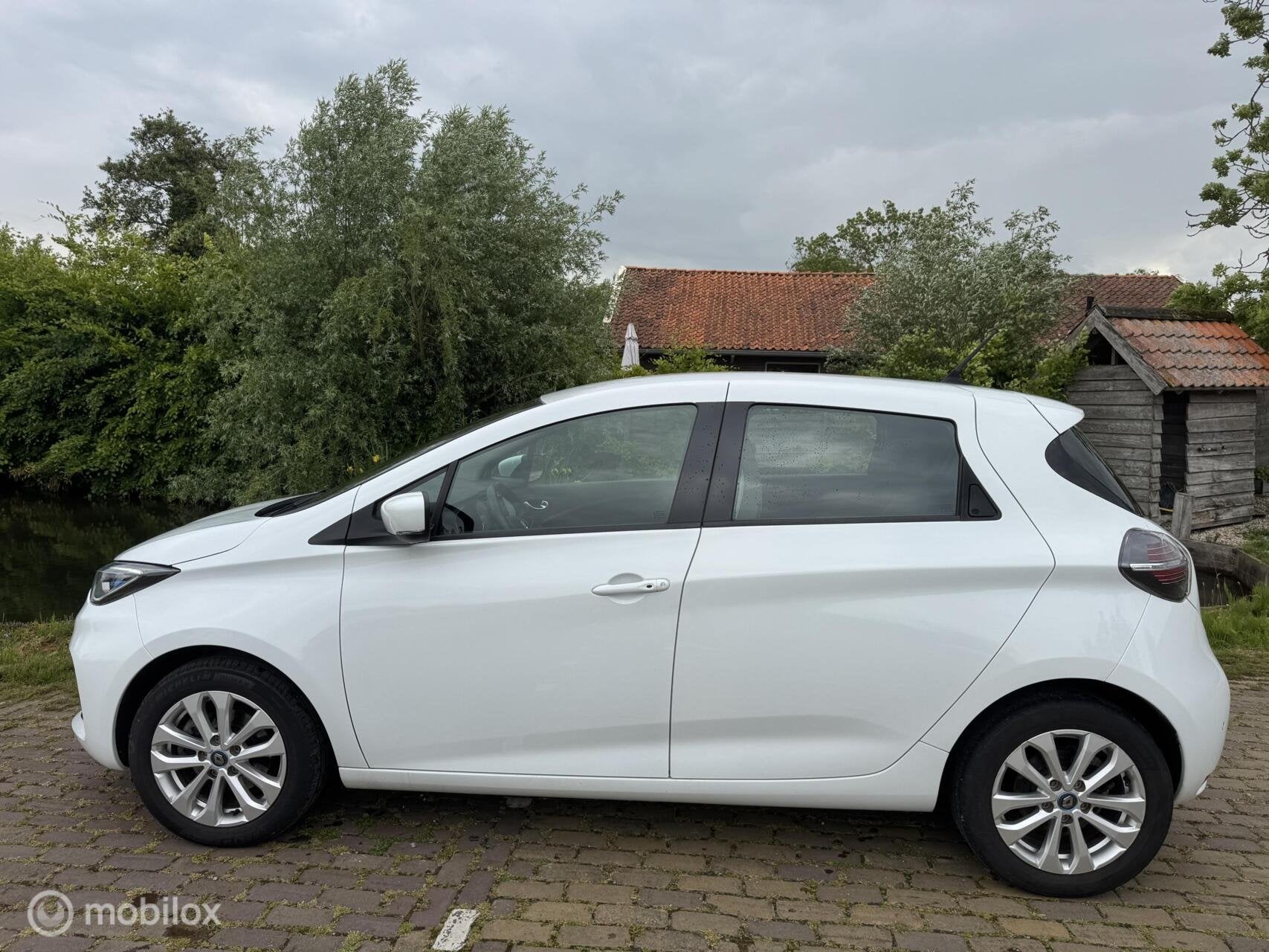 Renault Zoe R110 Life Experience 52 | Koop Accu | Camera, Auto's, Stof, Gebruikt, Met garantie (alle), Wit