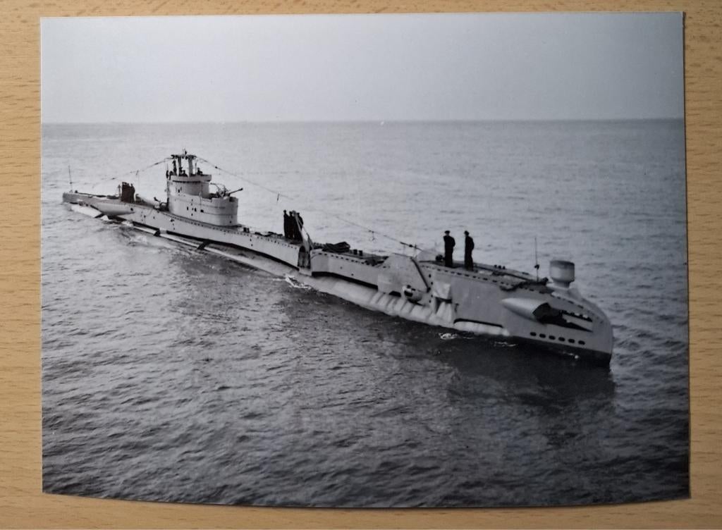 Foto's marine uit 1953: onderzeeboot Hr Ms Zwaardvis, Verzamelen, Verzenden, Marine, Nederland, Foto of Poster