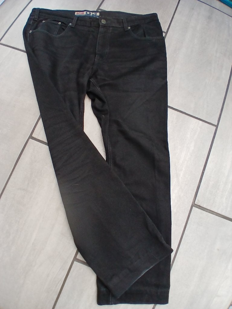 Superruime zwarte Jinglers jeans W42 L34, Ophalen, Zo goed als nieuw, Zwart, W40 - W42 (confectie 56/58)