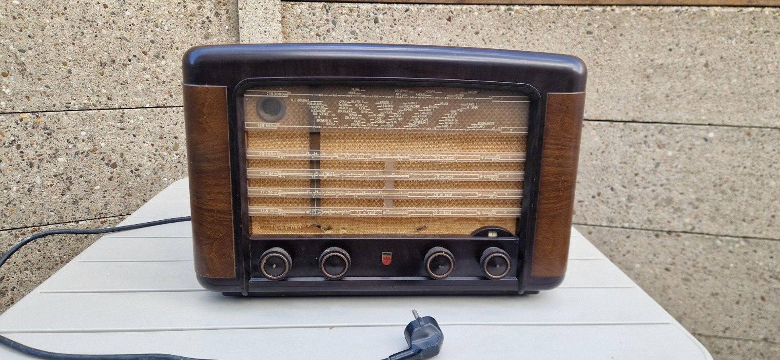 Vintage Philips buizenradio - Klassieke radio, Ophalen