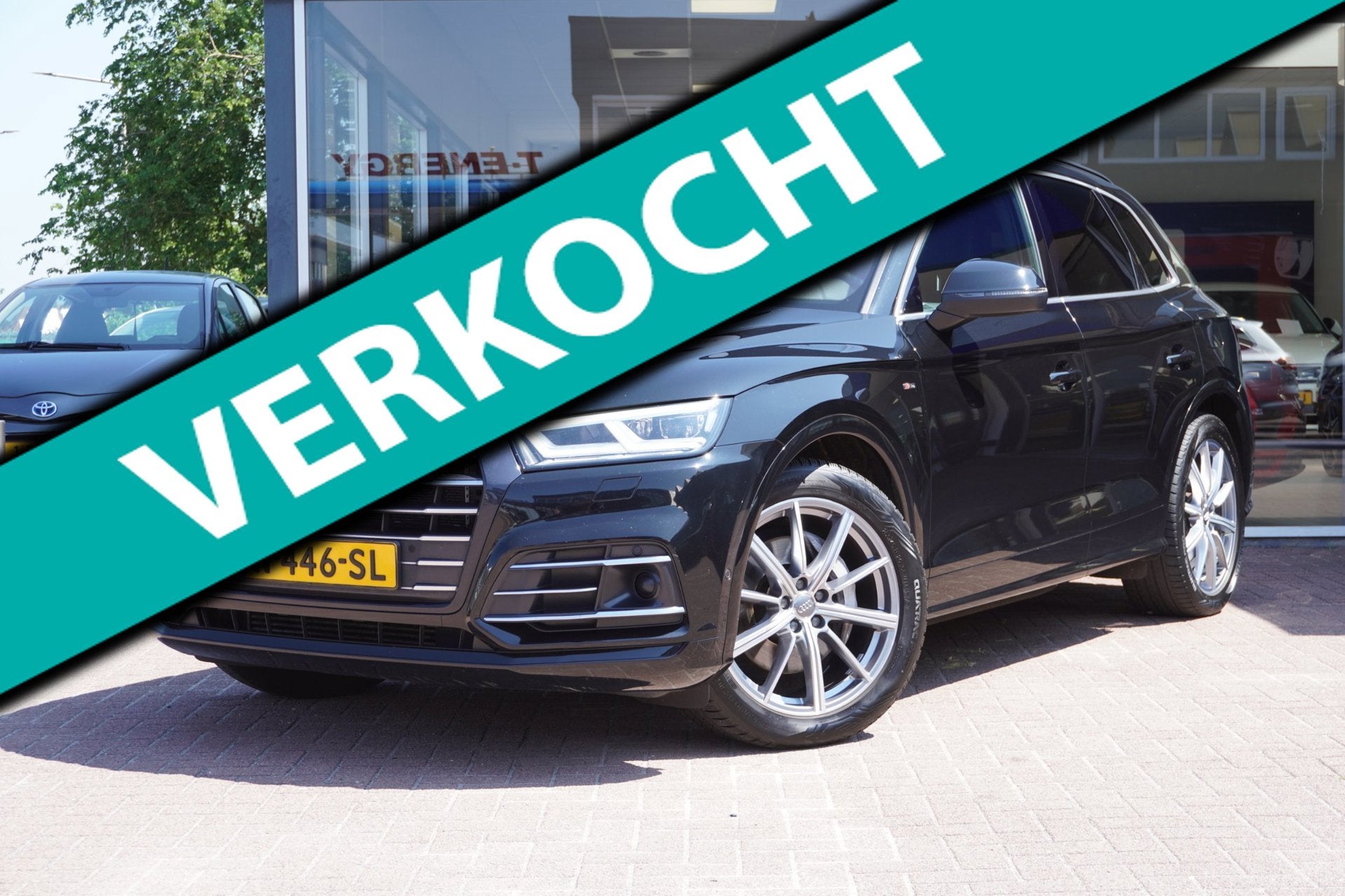 Audi Q5 50 TFSI e quattro S edition Automaat | Panodak | Vol, Auto's, Automaat, Dealer onderhouden, 4 cilinders, Zwart