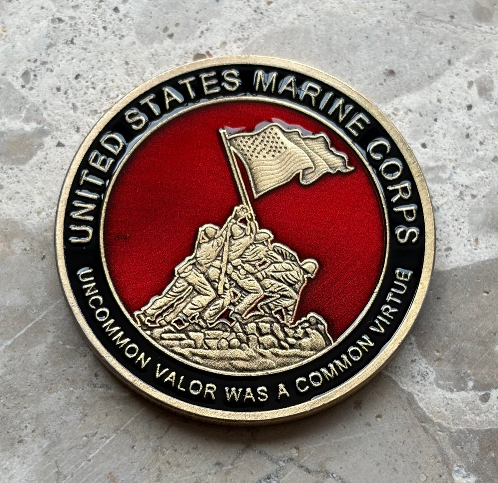 US Marine Corps coin, Ophalen of Verzenden, Marine, Amerika, Embleem of Badge