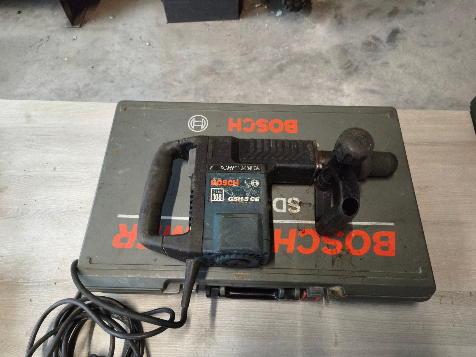 Bosch GSH 5 CE Boorhamer met koffer, Ophalen, Boor- en/of Breekhamer, Klopboormechanisme, Gebruikt