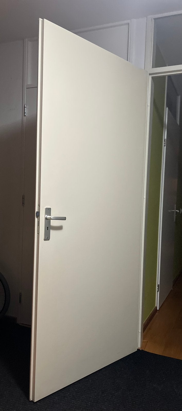Twee opdek binnendeuren 210 x 93 cm, Doe-het-zelf en Verbouw, Ophalen, Gebruikt, 80 tot 100 cm, Binnendeur