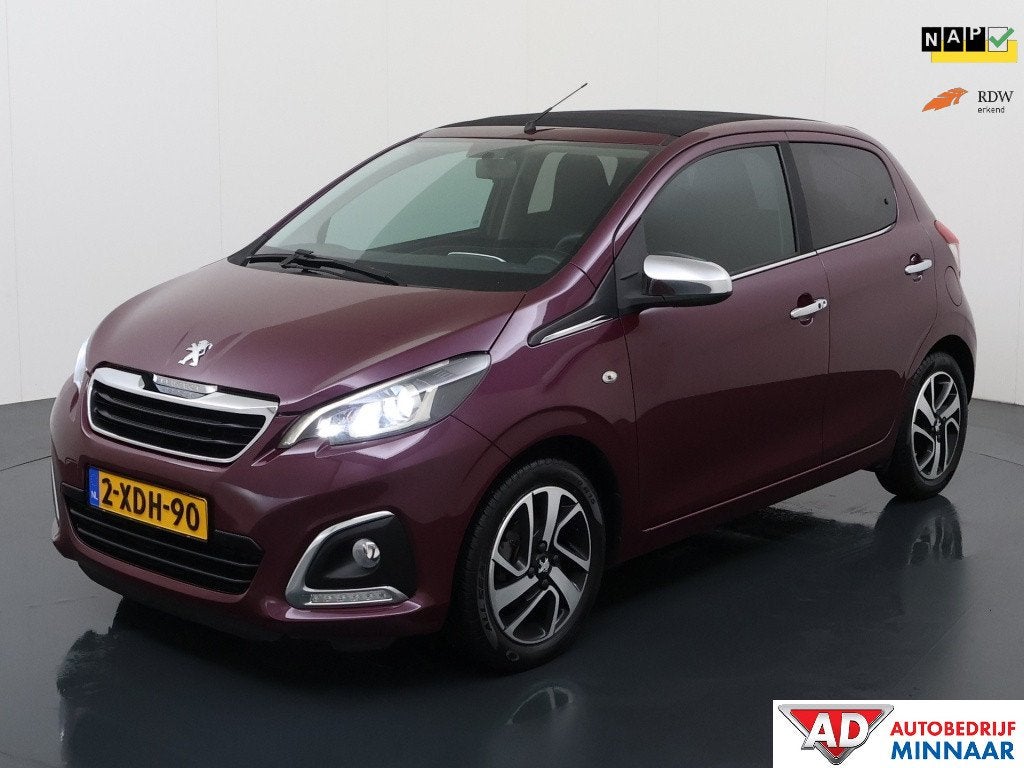 Peugeot 108 1.0 e-VTi Prem. Top | Cabriotop | Bluetooth | Ai, Auto's, Voorwielaandrijving, Euro 5, Gebruikt, 31 €/maand