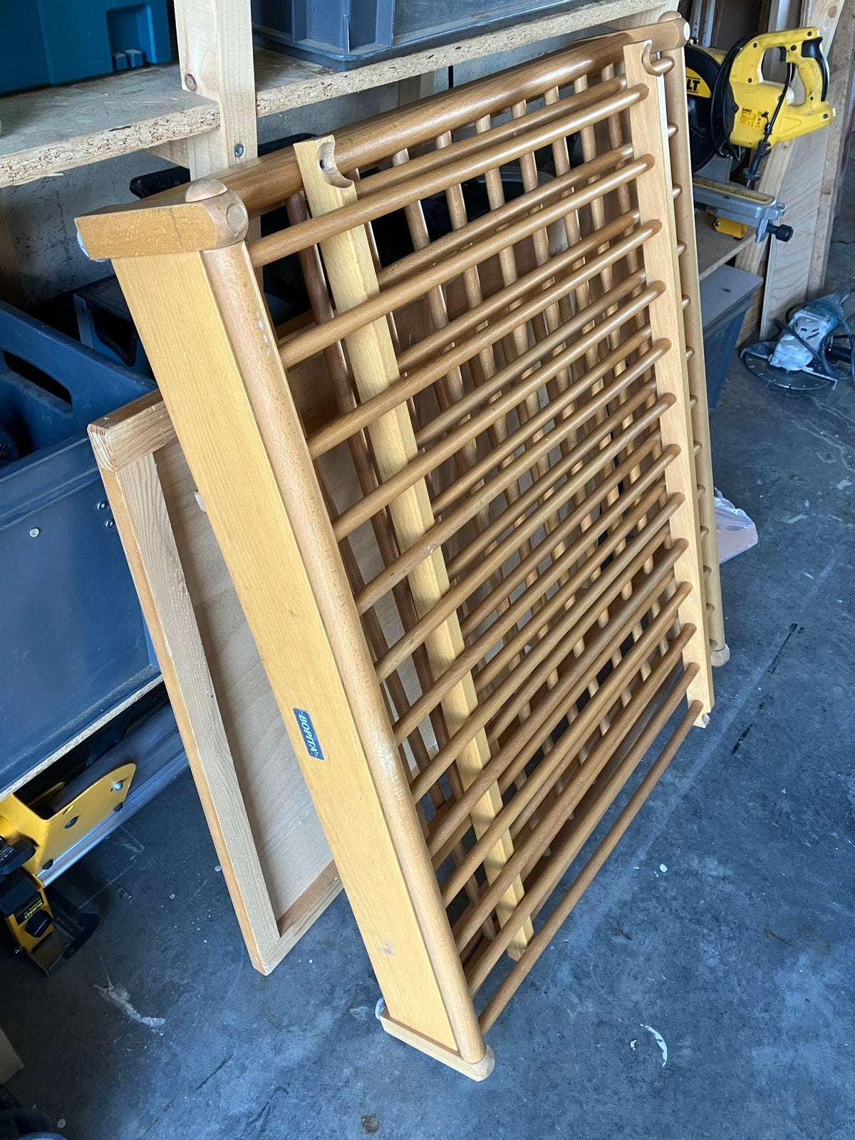 Houten Box met verstelbare bodem, Ophalen, Gebruikt