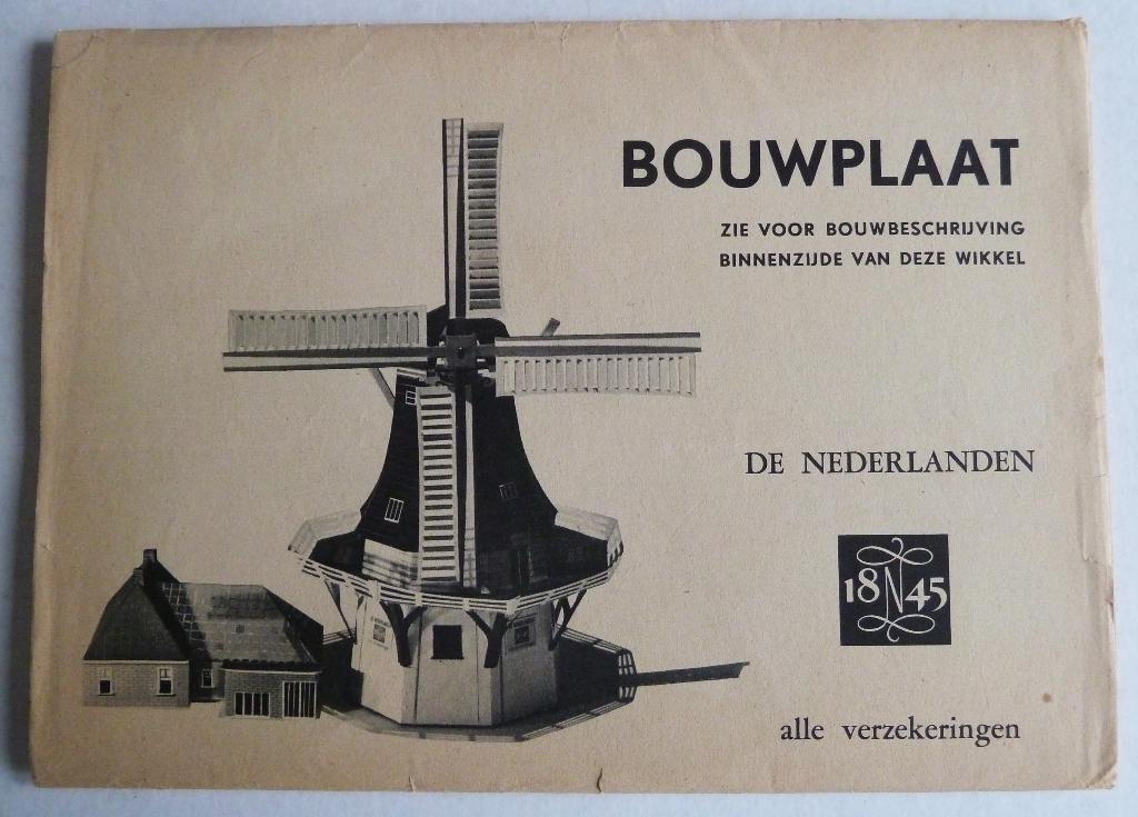 Bouwplaat Molen de Zeldenrust De Nederlanden van 1845, Ophalen of Verzenden, Zo goed als nieuw, Overige typen