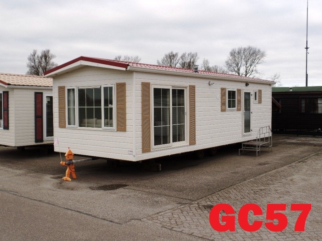 Onderhoudsvriendelijk chalet met dubbel glas 2 slaapkamers, Caravans en Kamperen, Tot en met 4