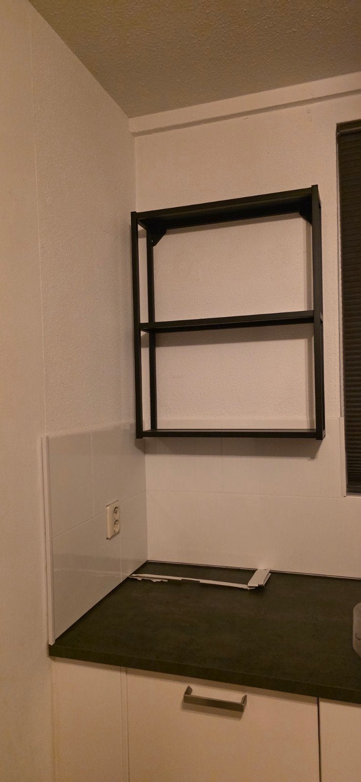 IKEA Enhet open wandkast zwart 804.489.68, Huis en Inrichting, Ophalen, Gebruikt