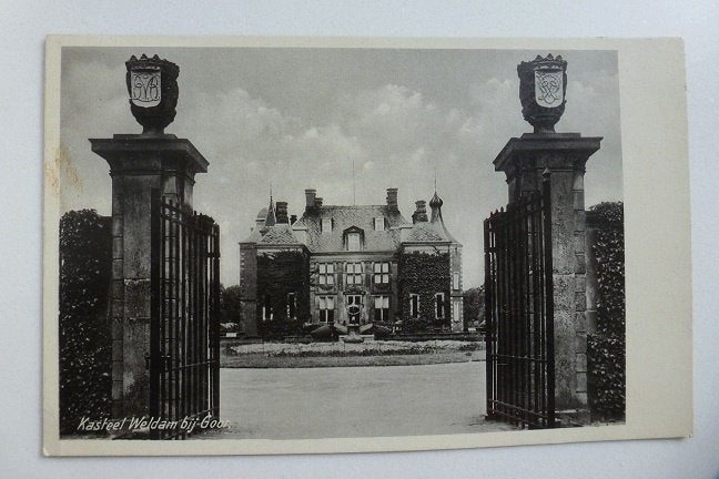 1941 GOOR kasteel Weldam toen nog begroeid, Verzamelen, Ophalen, 1940 tot 1960, Gelopen, Overijssel