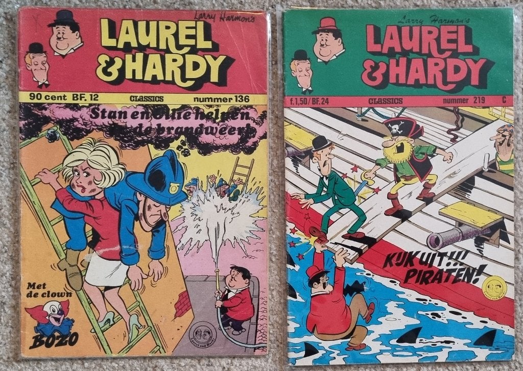 LAUREL en HARDY Classics | nr. 136 + 219 | Classics Ned, Boeken, Gelezen, Larry Harmon, Europa, Ophalen of Verzenden