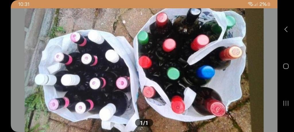22 lege wijnflessen voor inmaak, Ophalen of Verzenden, Frankrijk, Overige typen