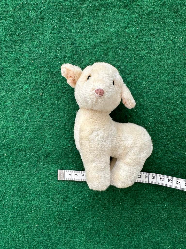 Schattig lammetje knuffel - Vintage pluche speelgoed, Ophalen of Verzenden, Gebruikt, Overige typen