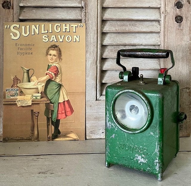 Vintage Franse Wonder lamp model “Agral”, Antiek en Kunst, Ophalen of Verzenden