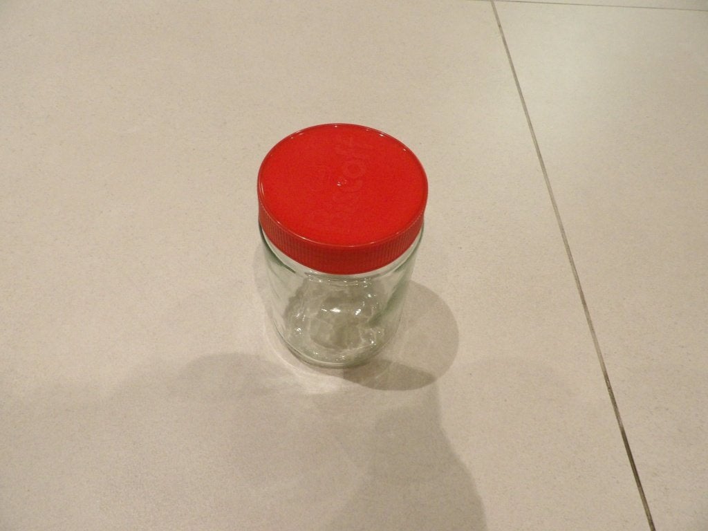 39 lege speculoos potjes met rood schroef deksel 11 cmx7 cm, Ophalen of Verzenden, Zo goed als nieuw