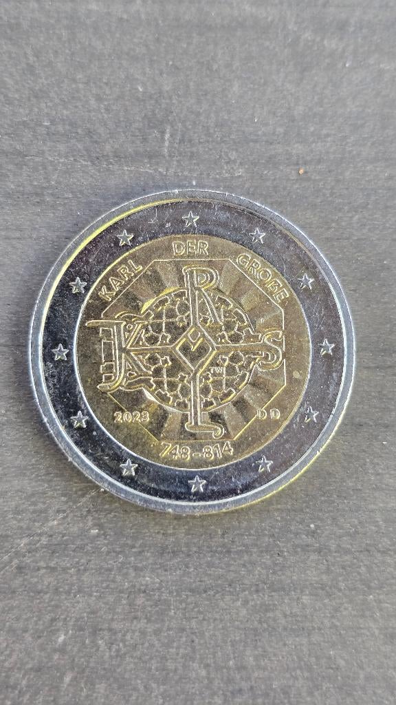 Duitsland 2 euro 2023 - Karel de Grote, Ophalen of Verzenden, Duitsland, 2 euro, Losse munt
