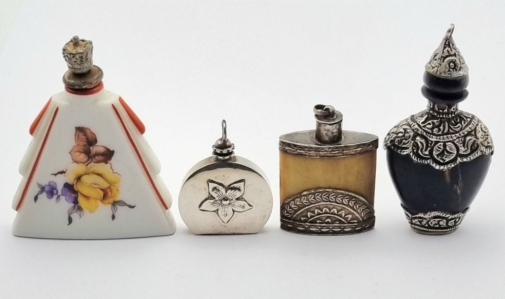 1055. Parfumflesjes - Jugendstil, ca. 1900, Antiek en Kunst, Ophalen, Zilver