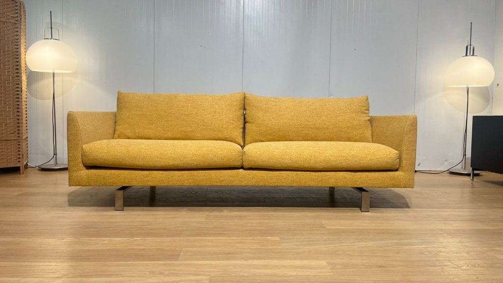 NIEUW GESTOFFEERD Montis Axel 2,5-Zits Geel + Garantie, Design Bank Bankstel Zetel 2-Zits Montis, 75 tot 100 cm, Www.designplaats.nl
