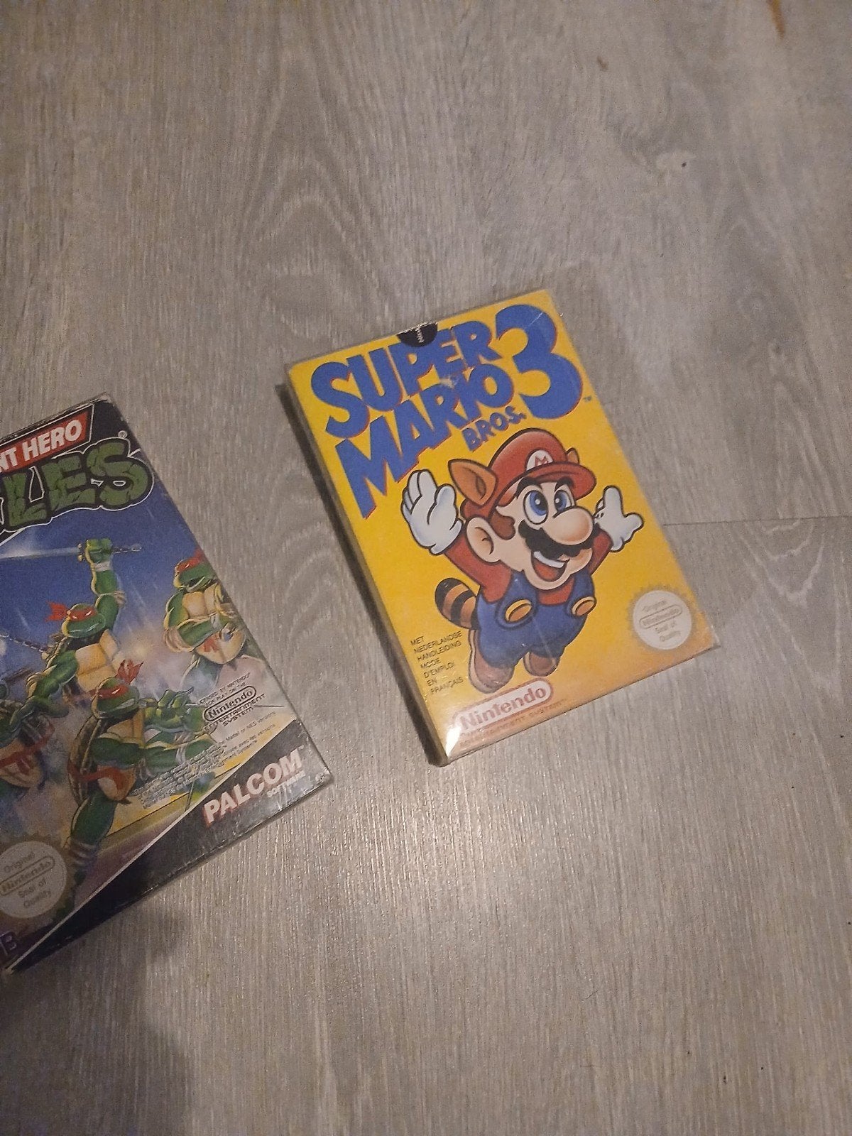 Super Mario Bros. 3 & Teenage Mutant Hero Turtles NES, Spelcomputers en Games, Games | Nintendo NES, Ophalen, Gebruikt, 1 speler