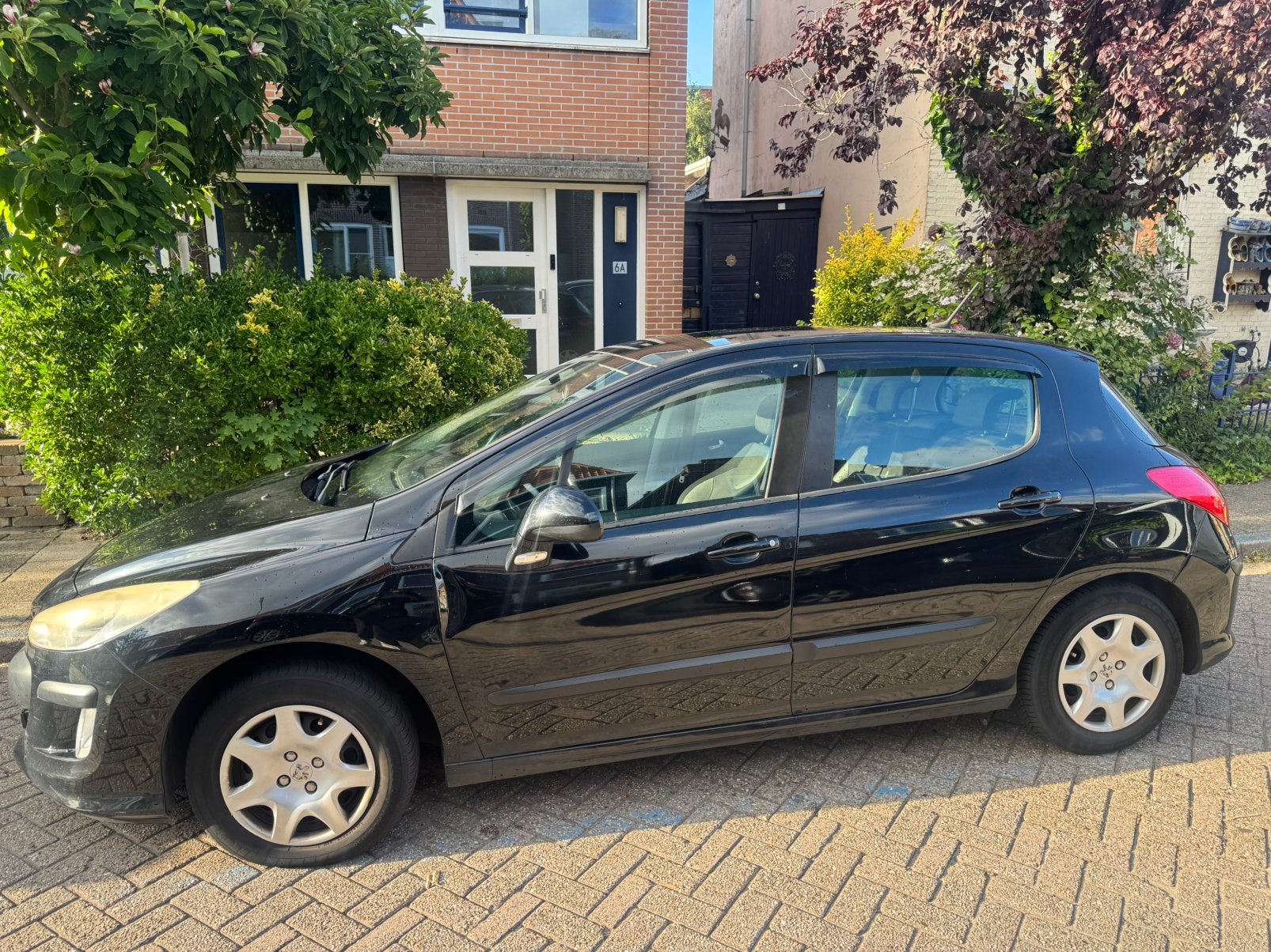 Peugeot 308 1.6 VTI 16V 5-DRS 2008 Zwart, Auto's, Voorwielaandrijving, 15 km/l, 680 kg, 4 cilinders