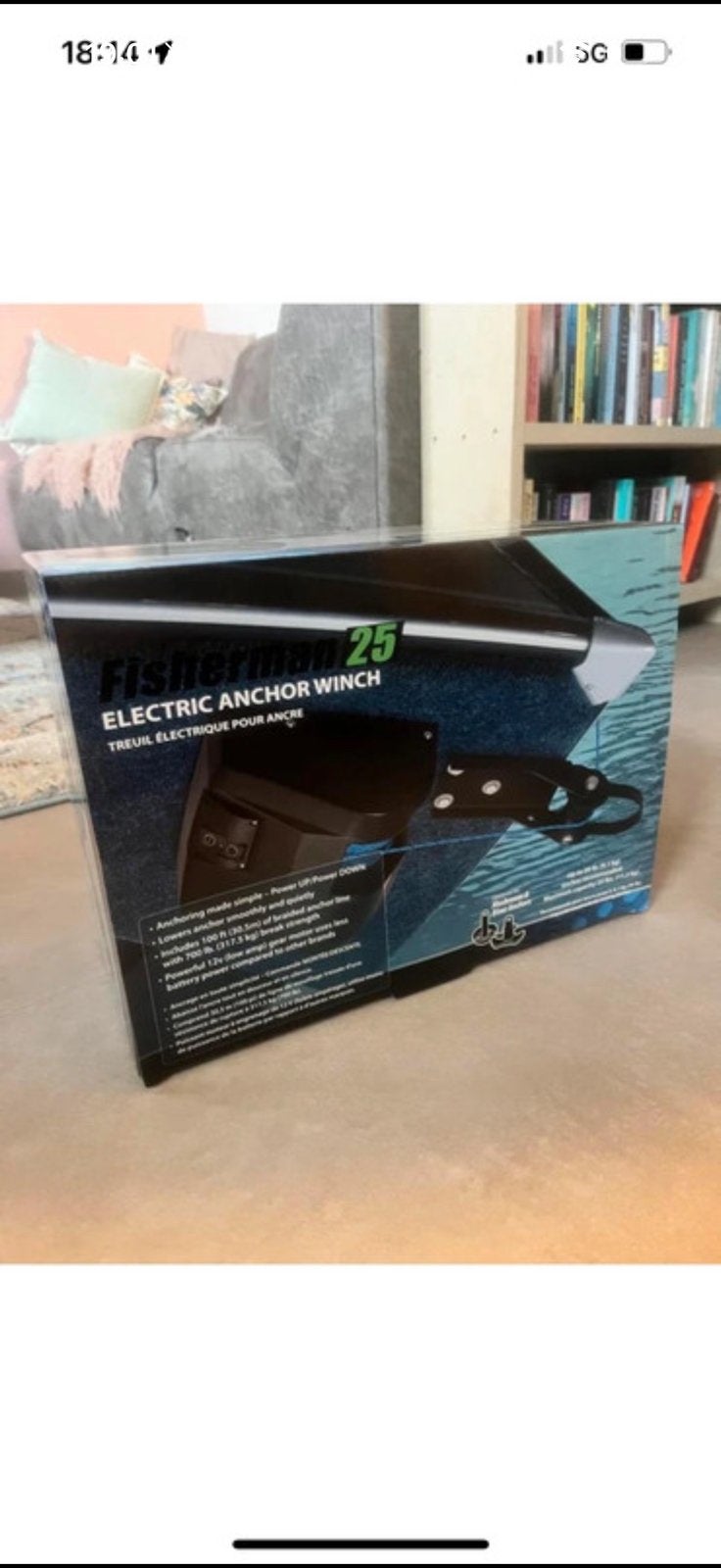 Elektrische boot anker, Ophalen of Verzenden, Zo goed als nieuw