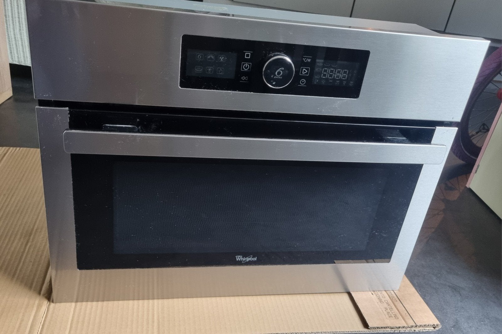 Whirlpool Combimagnetron Inbouw gebruikt  gratis, Witgoed en Apparatuur, Ophalen, Gebruikt, Inbouw, Draaiplateau
