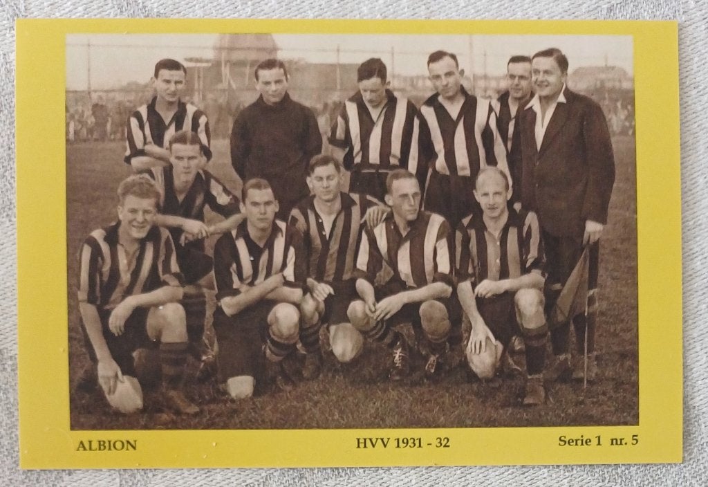 Complete serie van 10 foto kaarten HVV Den Haag, Verzamelen, Ophalen of Verzenden, Zo goed als nieuw, Overige binnenlandse clubs