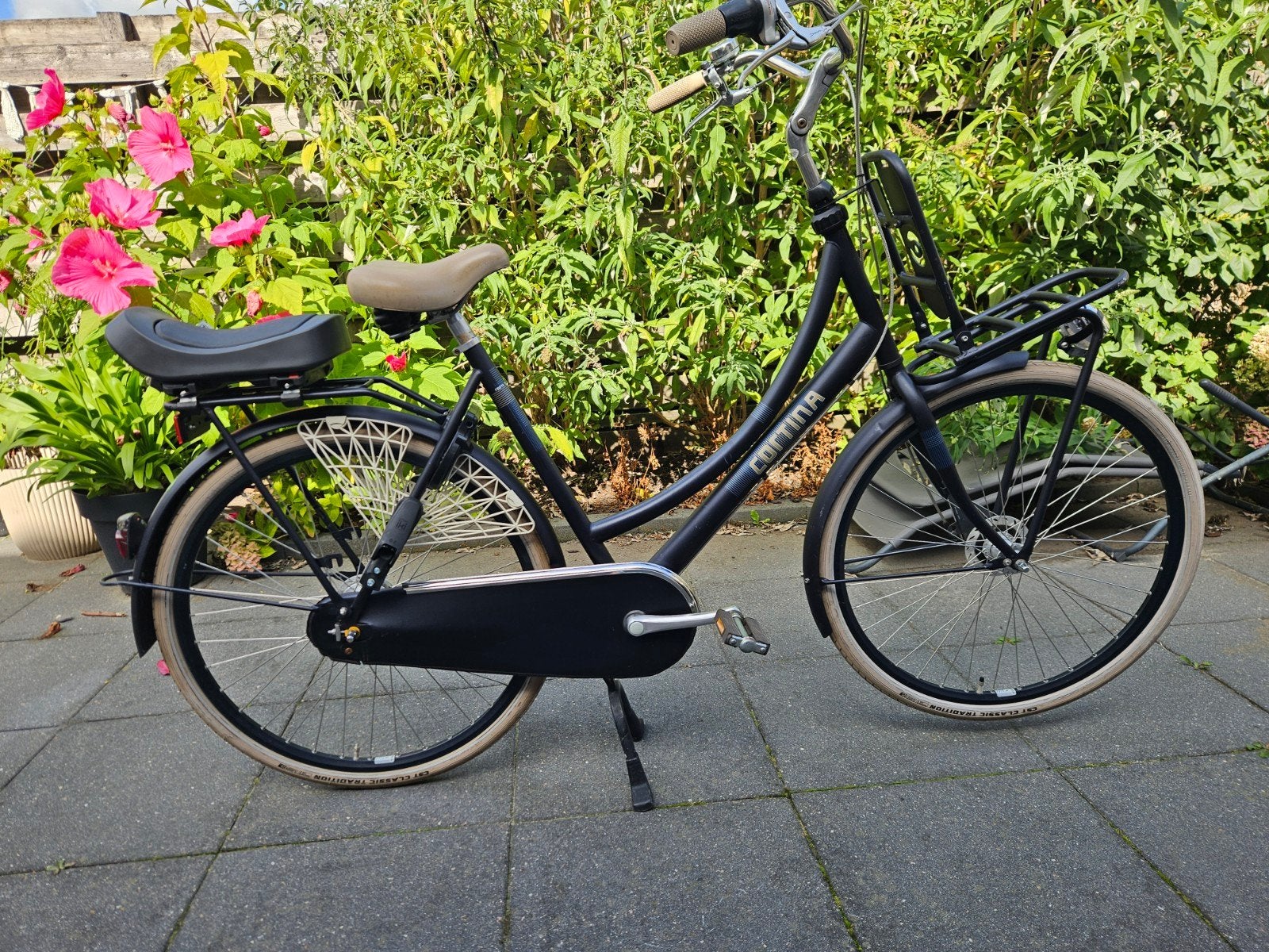 Cortina transport moederfiets, Fietsen en Brommers, Fietsen | Dames | Moederfietsen, 56 cm of meer, Zo goed als nieuw, Versnellingen