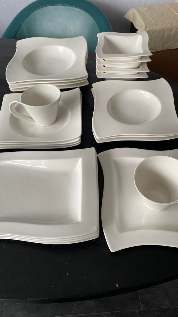 Villeroy & Boch Wave 4 persoons servies compleet, Ophalen, Zo goed als nieuw, Bord(en), Overige stijlen
