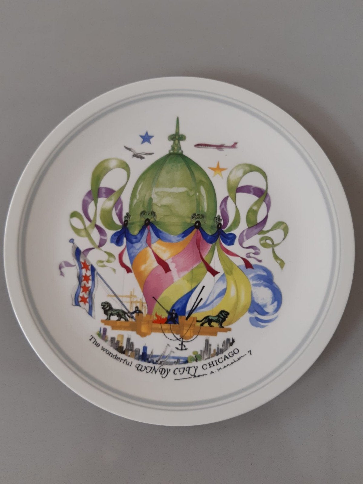 Bord Villeroy en Boch Le Ballon ontwerp Jean Mercier, Ophalen of Verzenden, Zo goed als nieuw, Bord(en), Overige stijlen
