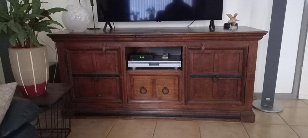 Tv kast, landelijke kast, tv kast, bezorging i.o mogelijk, Huis en Inrichting, Gebruikt, 150 tot 200 cm, Ophalen of Verzenden