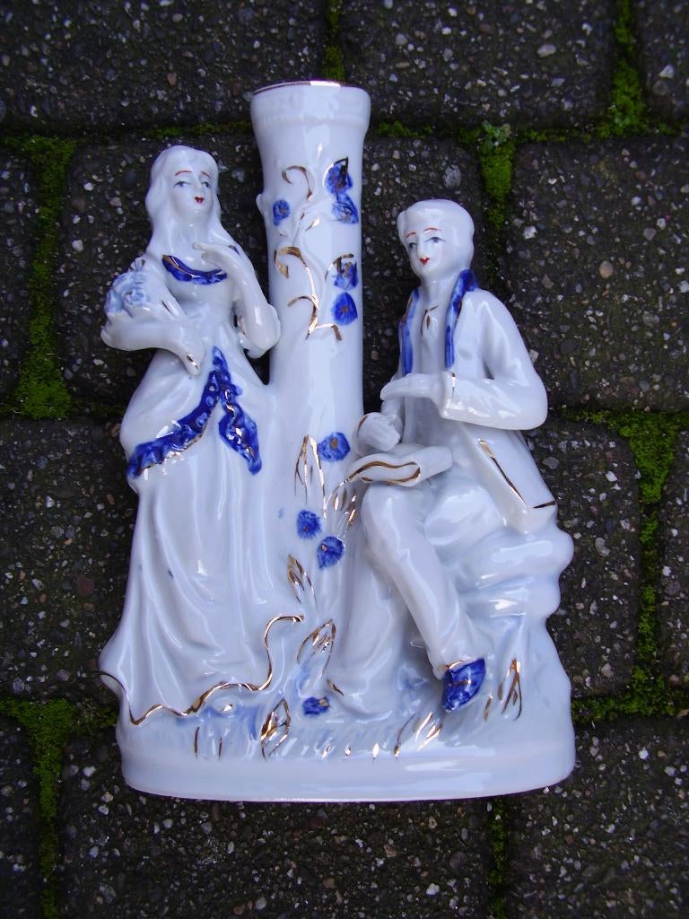 Sierlijk beeld van jongen en meisje, Ophalen of Verzenden, Zo goed als nieuw