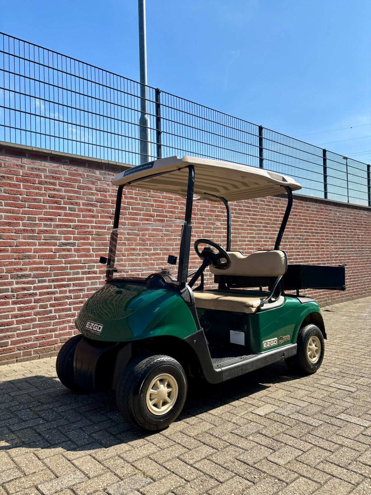 Prachtige Elektrische Ezgo Golfkar met Werkbak en Trekhaak, Ophalen of Verzenden, Zo goed als nieuw, Golfkar