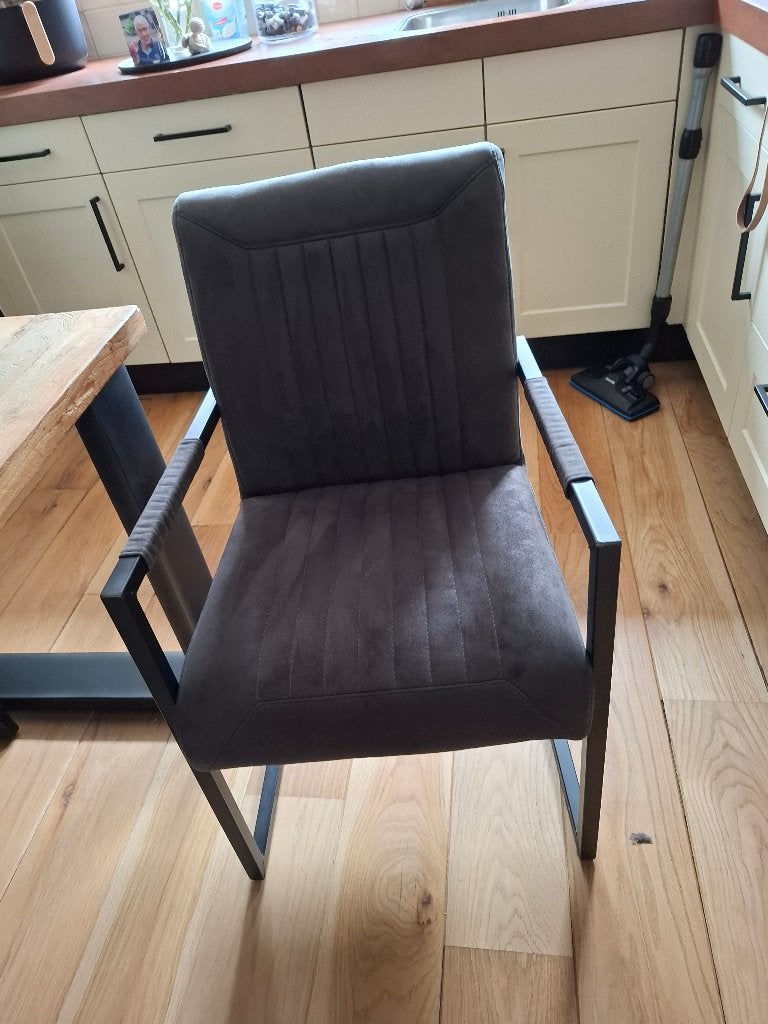 Complete eethoek Pronto tafel 160 / 90 cm, Ophalen, Zo goed als nieuw, 4 tot 6 stoelen