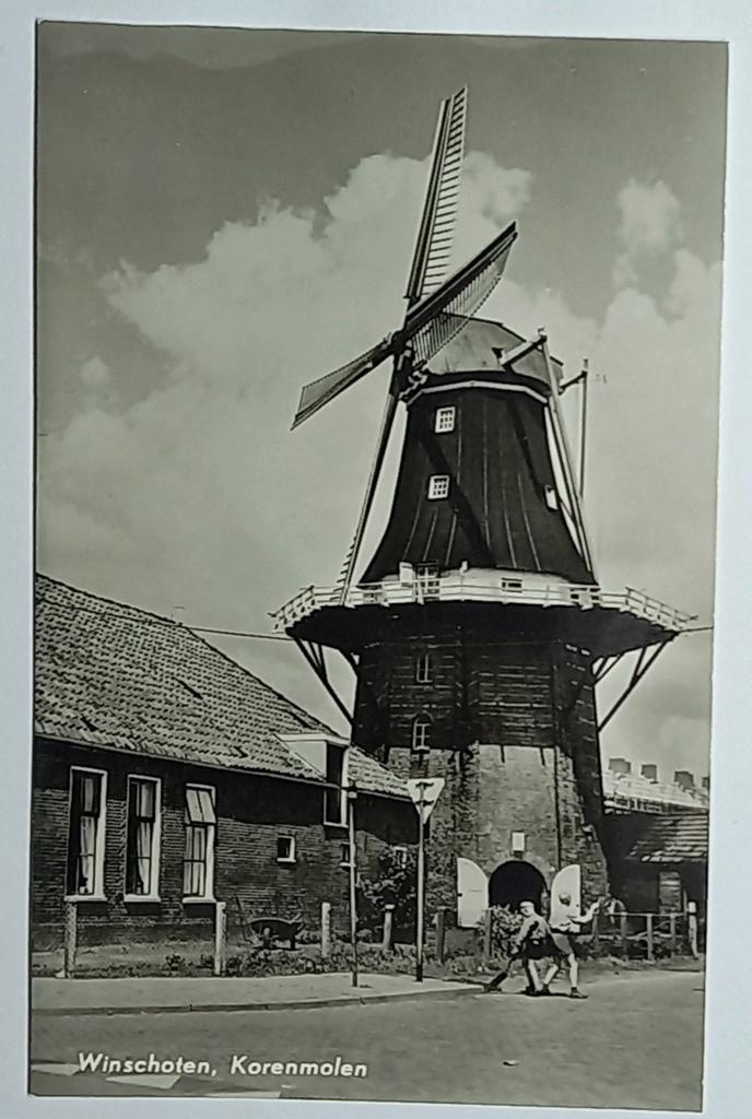 Winschoten ( Gr. ) Molen Dijkstra  korenmolen, Verzenden, 1960 tot 1980, Ongelopen, Groningen