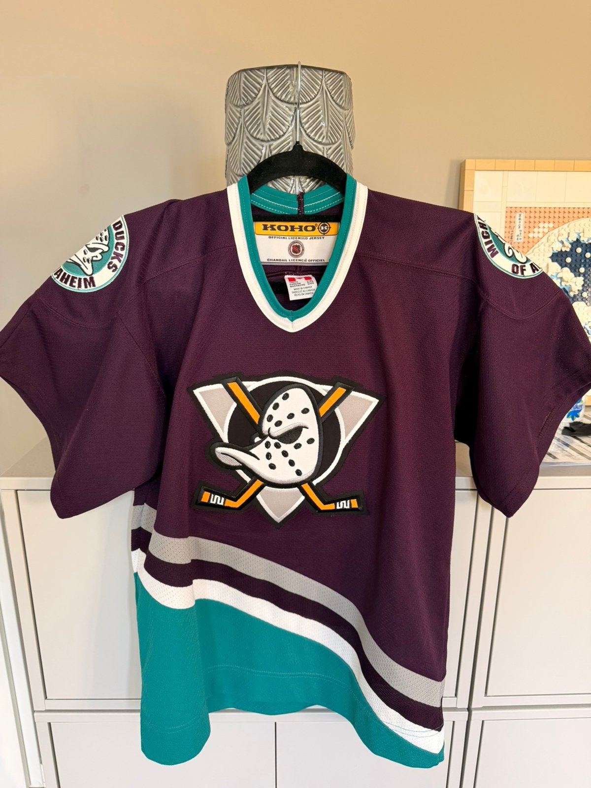 Mighty Ducks of Anaheim Koho maat BOYS XL mouwen ingekort, Kleding | Heren, Ophalen, Blauw, Maat 56/58 (XL), Zo goed als nieuw